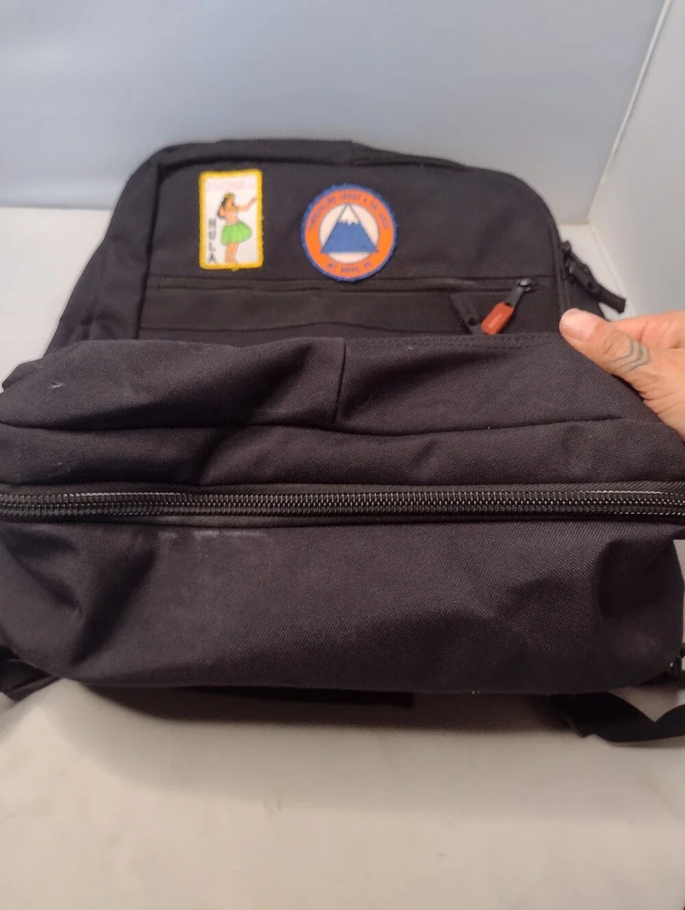 L.L. Bean Convertible Backpack Messenger Bag Laptop Luggage Black